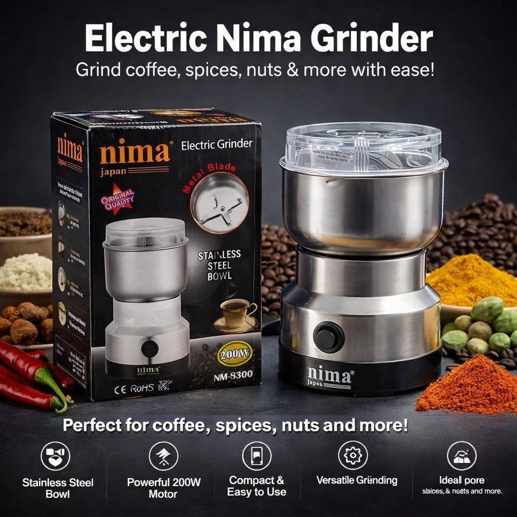 NIMA Grinder (Stainless Steel) Heavy Quality